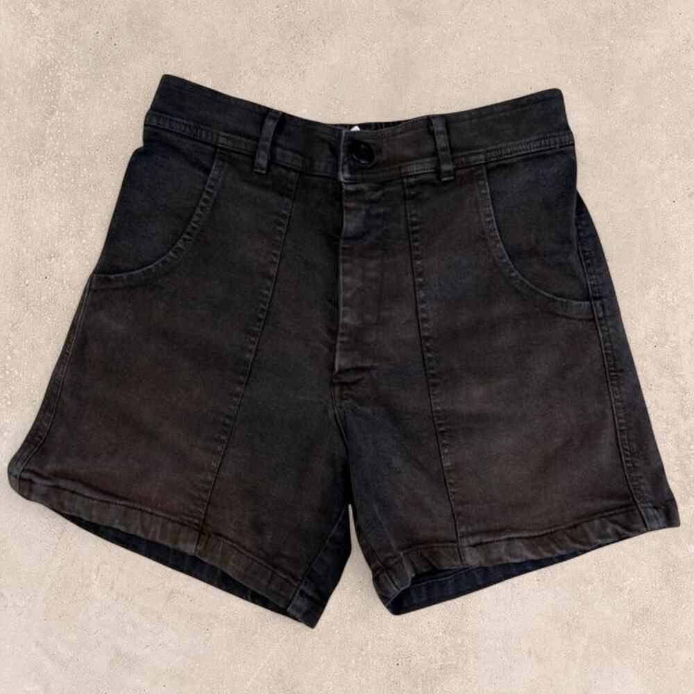Jungmaven Hemp Cotton Denim Shorts XS Washed Black